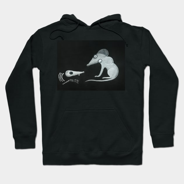 Dead mouse Hoodie by HanDraw